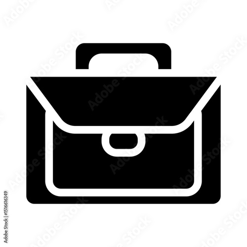 briefcase glyph icon