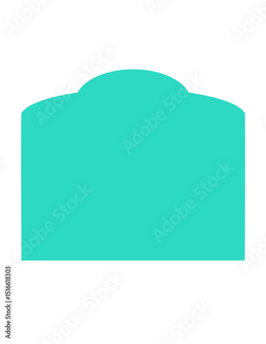 Rectangle Shape with Rounded Top