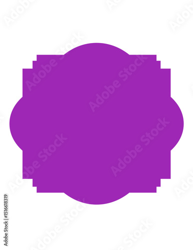 Fancy Square Label Shape