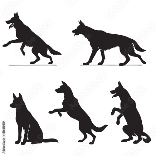 german shepherd icon set of  6 silhouette icon vec (1).eps