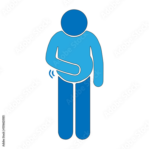 bloated stomach icon