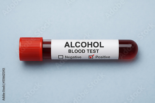 : Alcohol Blood Test Vial, Positive Result Indication, Medical Laboratory Analysis, Drug Screening Process, Forensic Toxicology Examination, Impaired Driving Assessment, Health Diagnostic Procedure, S
