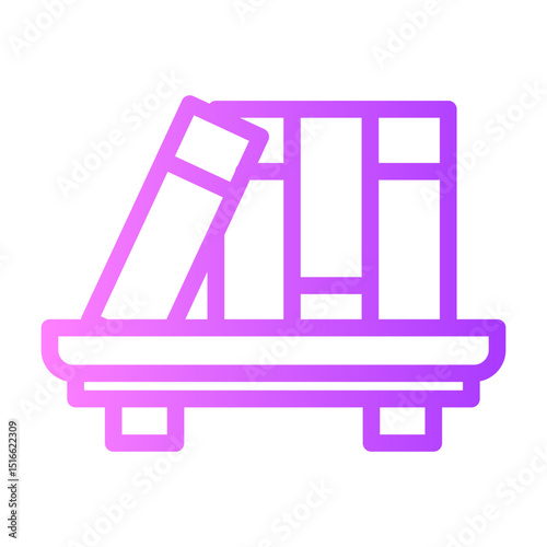 bookshelf gradient icon