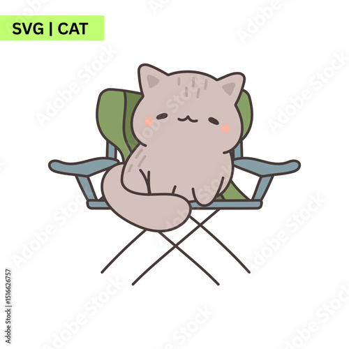 A modern logo featuring a sleek cat with geometric shapes, suitable for a stylish cat furniture company.