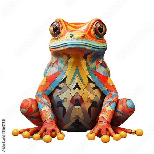 abstract frog painting