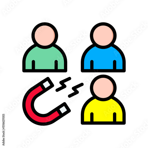 Lead Generation lineal color icon