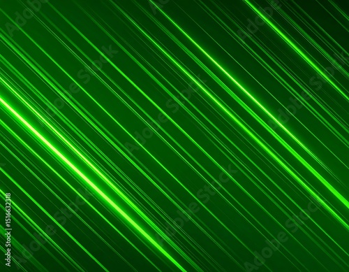 Abstract diagonal green lines