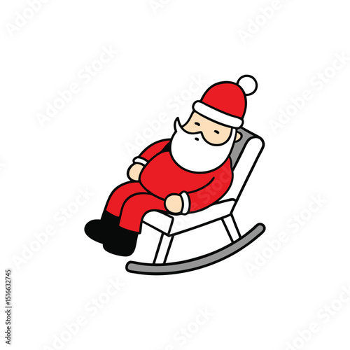 santa claus on a sledge