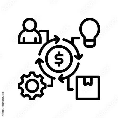 Business Model line icon