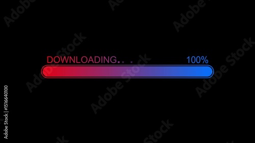 Wallpaper Mural Digital Download Progress Bar Animation, Futuristic Loading Bar Animation Torontodigital.ca