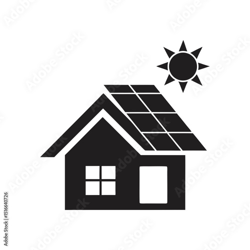 eco friendly home with solar panels 