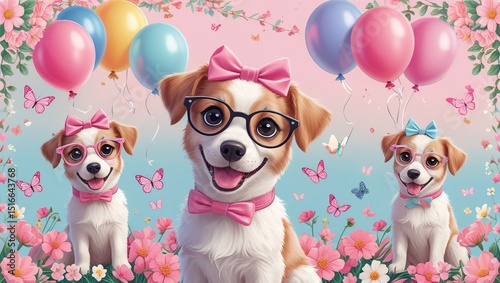 group of puppies