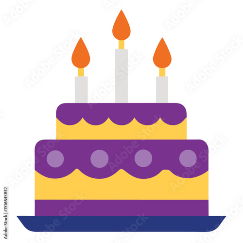birthday cake with candles