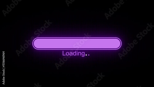 Wallpaper Mural Digital Elegant Loading Animation Bar, Sleek Animated Progress Bar, Animated Progress Bar with Light Effects Torontodigital.ca