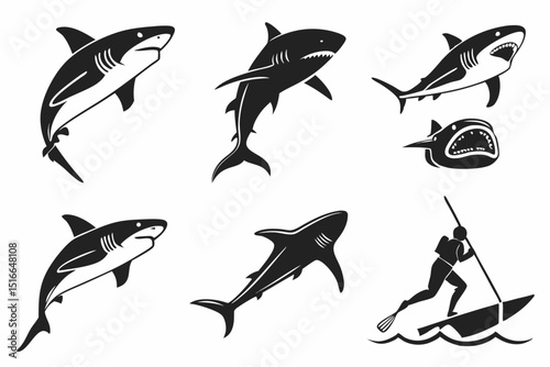 set of sea animals