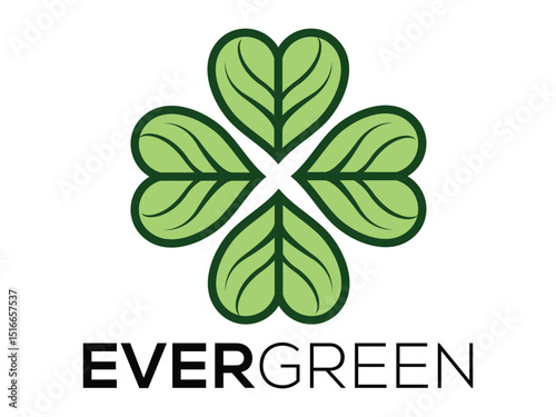 evergreen clover logo design