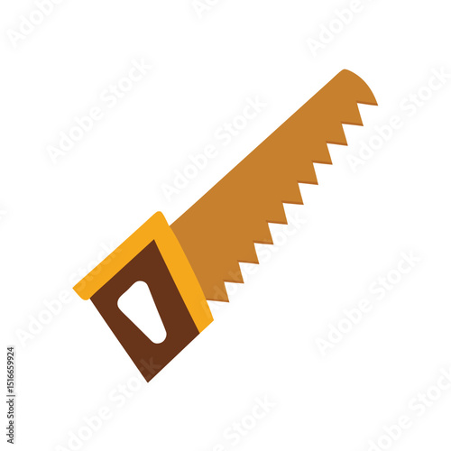 Saw Blade and Hand Saw – with white background
