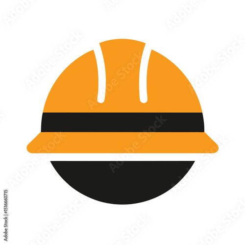 Construction Helmet Icon – with white background
