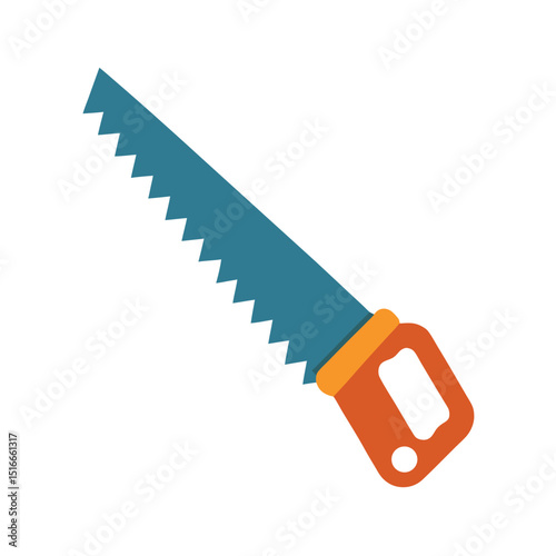 Saw Blade and Hand Saw – with white background
