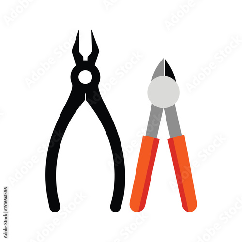 pliers isolated on white background