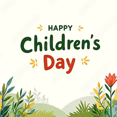 Happy Children's Day: Floral Celebration