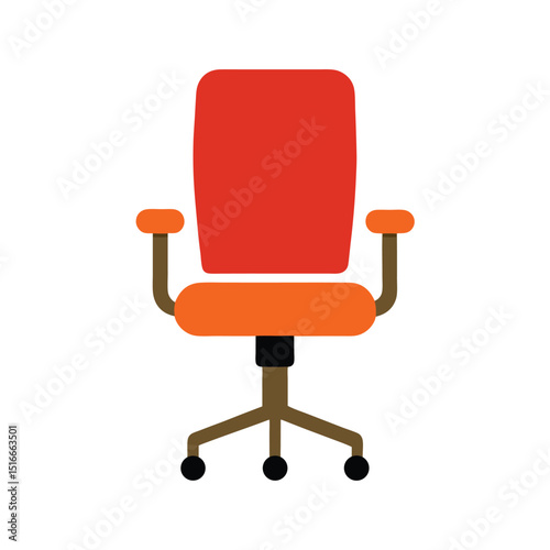 red office chair
