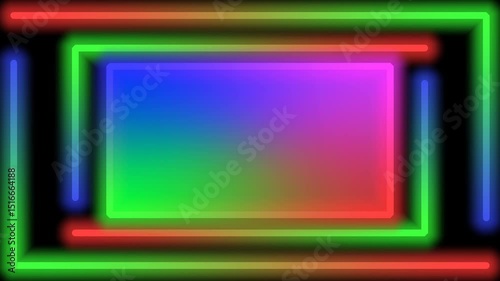 Rainbow Colored pop up banner templet with four colored progress lines