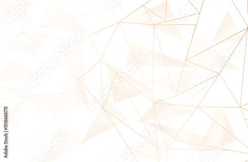 Light business card with a geometric pattern.
Gold polygonal texture. Corporate identity template in trendy colors with geometric shapes for modern cute romantic design. Art deco style.Vector. EPS 10
