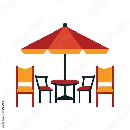 Outdoor Patio Set – with white background
