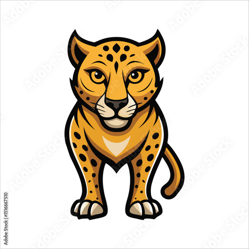 Leopard icon vector illustration isolated on white background