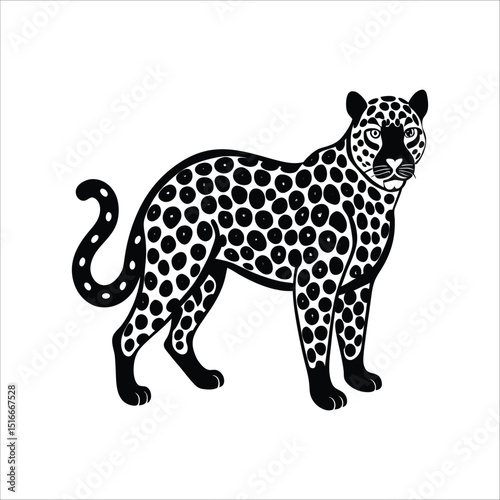 Leopard icon vector illustration isolated on white background