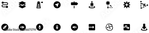 Set of Navigation icons