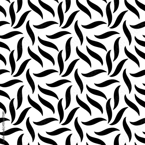 vector seamless pattern with leaves