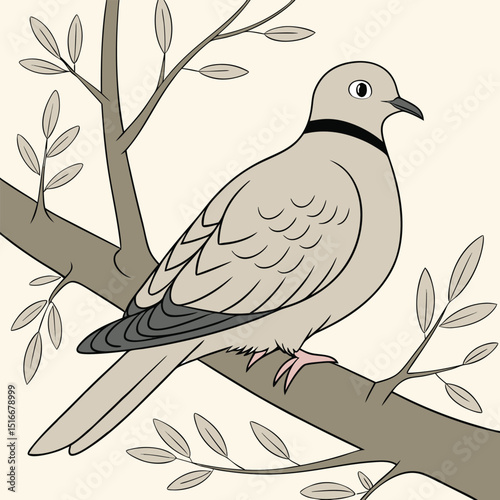 dove on branch