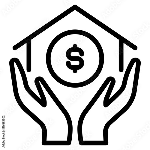 Assets icon in vector illustration