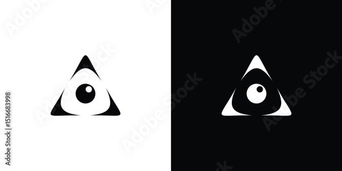 A unique and attractive one eye logo design