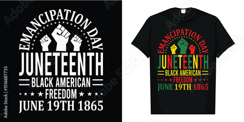 FYAPHION Juneteenth Shirts Women Black History Shirt African American Freedom Day June 19th 1865 T-Shirt