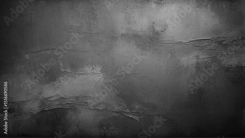 Elegant black background vector illustration with vintage distressed grunge texture, Natural patterns for design art work. Stone cement wall texture background.
