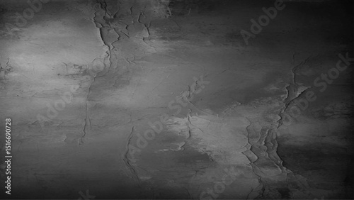 Elegant black background vector illustration with vintage distressed grunge texture, Design Background. Gray urban wall texture. Concrete wall Texture.
