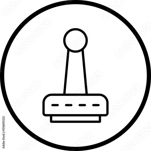 Stamp line icon style