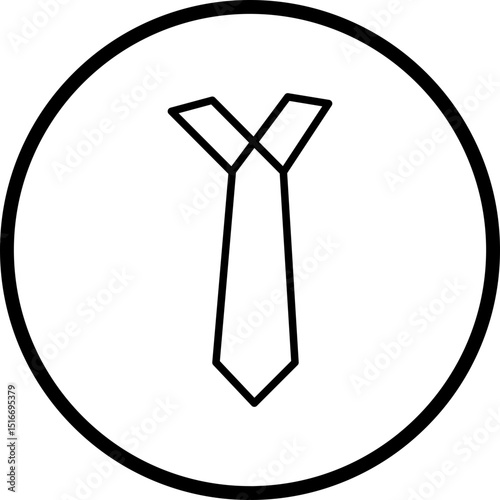 Tie line icon style