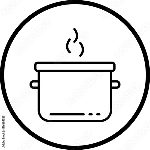 Pot line icon style