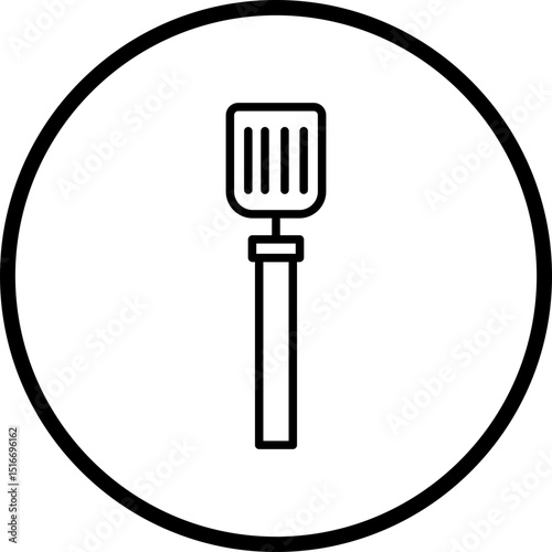 Spatula line icon style
