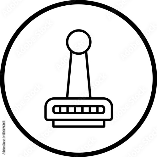 Stamp line icon style