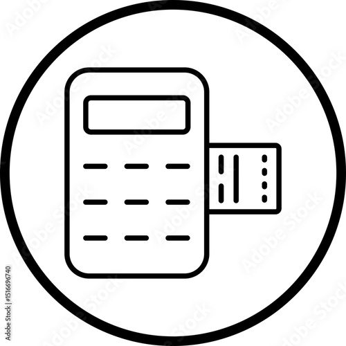 Pos Terminal line icon style
