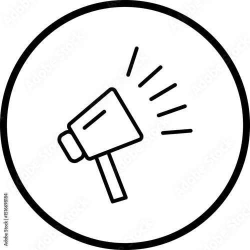 Announcement Line Icon Style