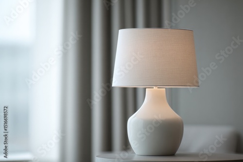 close-up of minimalist hotel decor with clean design