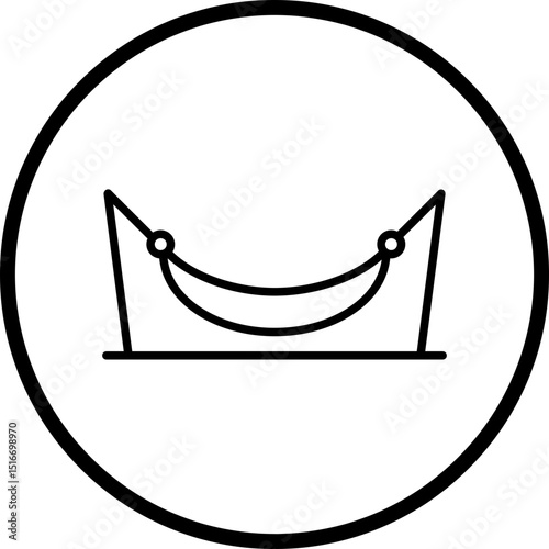 Hammock Line Icon Style