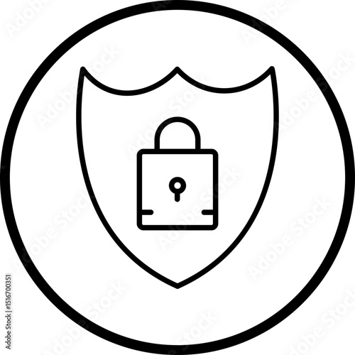 Security Line Icon Style