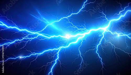 Wallpaper Mural abstract background with lightning and electric blue hues artistic style dynamic atmosphere Torontodigital.ca